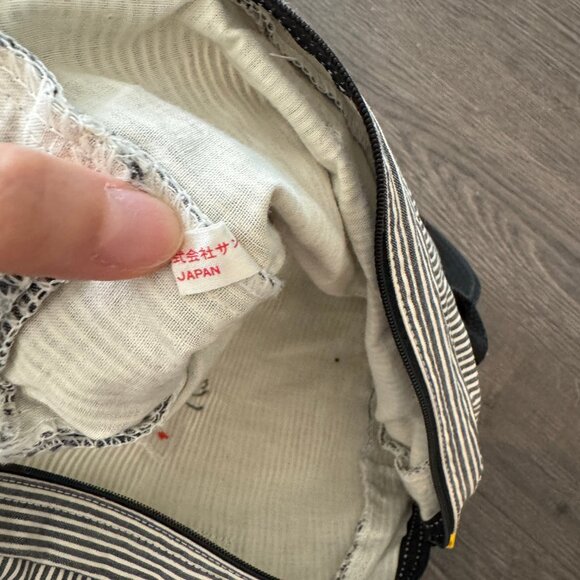 vintage 1986 hello kitty zipper striped tote bag - Picture 7 of 8